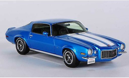 Chevrolet Camaro Z28 1/43 Spark blauw/wit 1970 modelauto