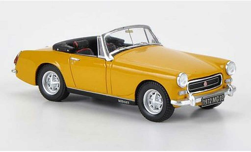 MG Midget 1972 1/43 Spark MK III geel modelauto
