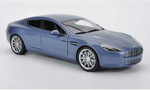 Aston Martin Rapide berline 1/18 Autoart blauw grijs 2010 modelauto