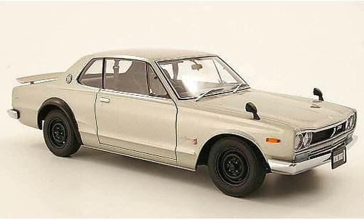 Nissan Skyline 2000 1/18 Autoart GTR (KPGC 10) grijs RHD 1969 modelauto