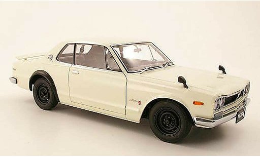 Nissan Skyline 2000 1/18 Autoart GTR (KPGC 10) wit RHD 1969 modelauto