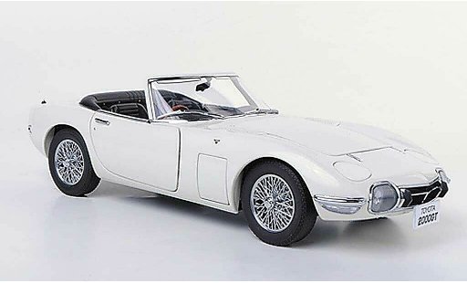 Toyota 2000 GT Cabriolet 1/18 Autoart wit RHD 1967 modelauto