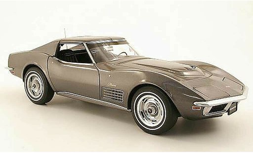 Chevrolet Corvette Coupe 1/18 Autoart C3 grijs 1970 modelauto