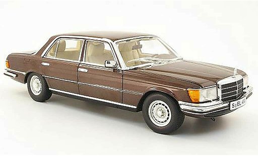 Mercedes 450 Base 1/18 Revell sel (w116) bruin modelauto