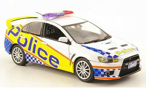 Mitsubishi Lancer Evolution X 1/43 Vitesse Australien Victoria Politie 2009 modelauto