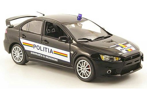 Mitsubishi Lancer Evolution X 1/43 Vitesse Rumanische Politie 2009 modelauto