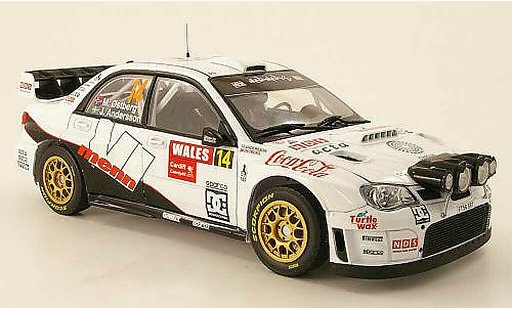 Subaru Impreza WRC 1/18 Sun Star 2007 No.14 Rally Groot-Brittanni&Atilde;&laquo; / Wales 2010 M.Ostberg / J.Andersson modelauto