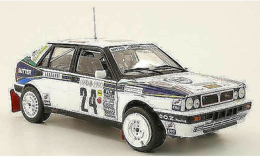 Lancia Delta HF Integrale 1/18 Sun Star no.24 lucky strike rallye monte carlo 1990 p.roux / p.corthay modelauto