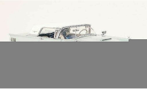 Ford Thunderbird Squarebird 1/18 Sun Star Hardtop blauw/wit modelauto