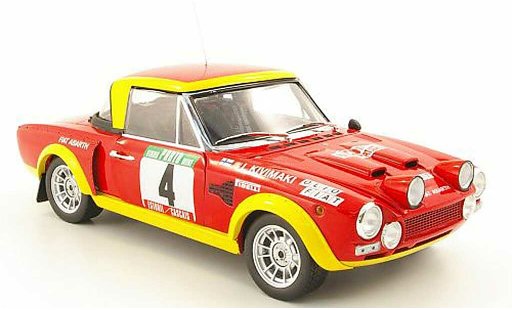Fiat 124 Abarth 1/18 Sun Star no.4 olio fiat rallye portugal 1975 modelauto