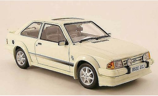 Ford Escort MK3 1/18 Sun Star Turbo wit RHD 1984 modelauto