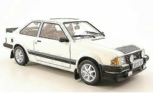 Ford Escort RS 1600i 1/18 Sun Star wit 1984 modelauto