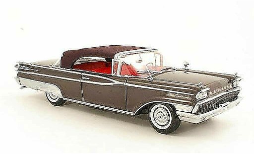 Mercury Parklane Convertible 1/18 Sun Star Cabriolet grijs bruin/zwart gesloten 1959 modelauto