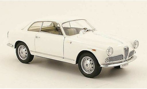Alfa Romeo Giulietta sprint 1/18 Mini Miniera 1300 wit 1965 modelauto