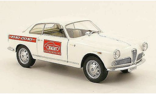 Alfa Romeo Giulietta sprint 1/18 Mini Miniera wit 100 jahre alfa romeo bialberoclub 1965 modelauto