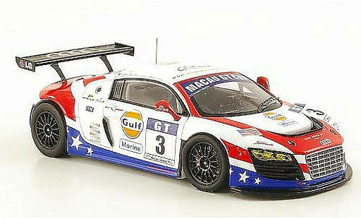 Audi R8 lms 1/43 Spark GT3 No.3 Gulf Marine Cup Macau 2010 modelauto