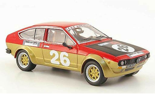 Alfa Romeo Alfetta gtv 2.0 1/43 M4 V No.26 Belli/Ciardi Vallelunga 1976 modelauto