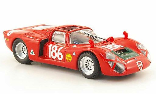 Alfa Romeo 33.2 spyder 1/43 Best 1968 No.186 Giunti/Galli Targa Florio modelauto