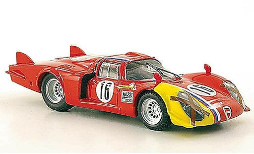 Alfa Romeo 33.2 coda lunga 1/43 Best 1968 No.16 T.Pilett Spa modelauto