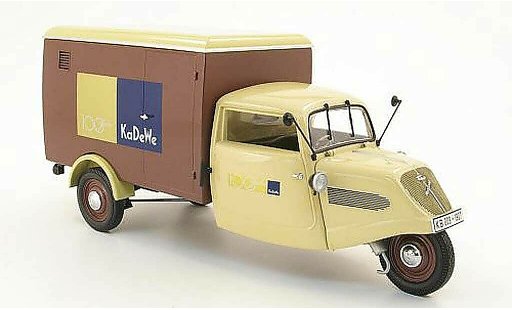 Tempo Hanseat Kasten 1/18 Minichamps bestelwagen 100 ans kadewe 1952 modelauto