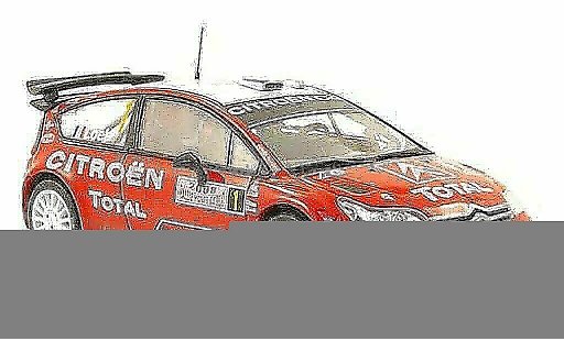 Citroen C4 WRC 2008 1/43 Hachette No.1 Total Rally Monte Carlo modelauto