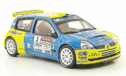 Renault Clio S1600 1/43 Hachette No.3 Rally Alsace Vosges 2006 modelauto