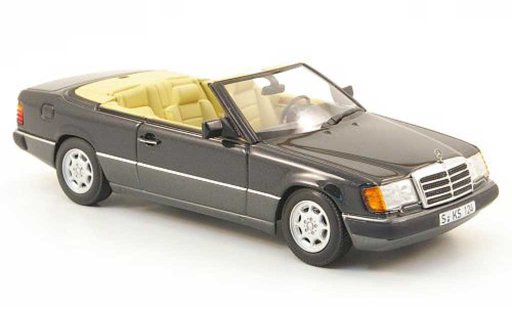Mercedes 300 Coupe 1/43 Minichamps Cabriolet (A124) blauw/grijs modelauto