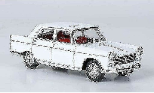 Peugeot 404 Berline 1/43 Norev Sedan wit 1965 modelauto