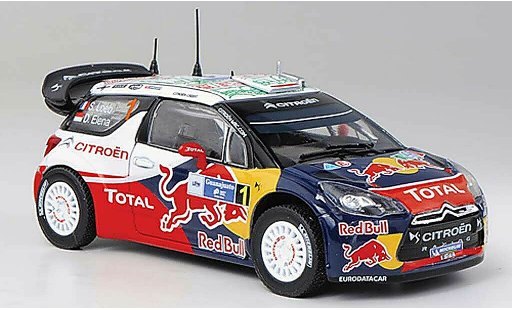DS Automobiles DS3 WRC 2011 1/43 Norev No.1 Red Bull - Total S.Loeb / D.Elena Rally Mexiko modelauto