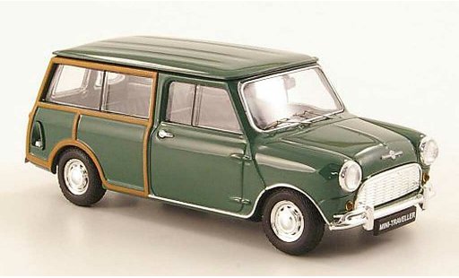 Austin Mini countryman 1/43 Ebbro Morris Morris Traveller groen RHD 1960 modelauto