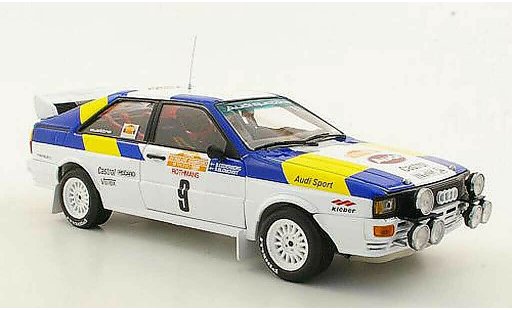 Audi Quattro rallye 1/18 Sun Star No.9 S.Blomqvist / B.Cederberg Rally San Remo 1982 modelauto