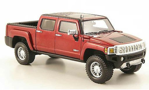 Hummer H3 H3T 1/43 Luxury Collectibles T rood 2008 modelauto