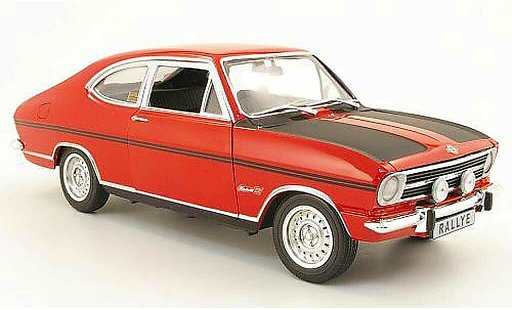 Opel Kadett B B 1/18 Revell rallye 1900 rood/zwart 1969 modelauto