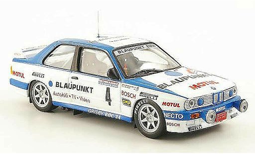 Bmw M3 course 1/43 Hachette E30 No.4 blauwpunkt Rally Principe de Asturias 1989 modelauto