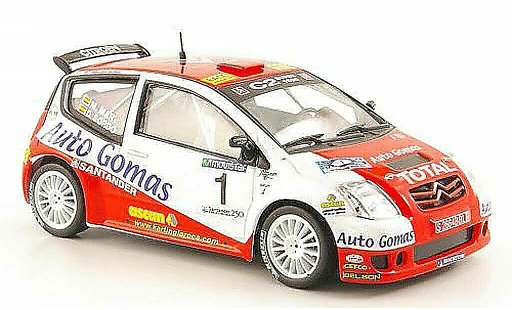 Citroen C2 S1600 1/43 Hachette No.1 Auto Gomas Rally Cantabria Infinita 2005 modelauto