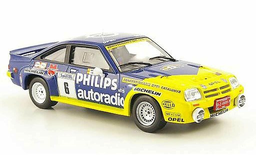 Opel Manta B B 1/43 Hachette 400 No.6 Philips Rally Ville de Llanes 1986 modelauto
