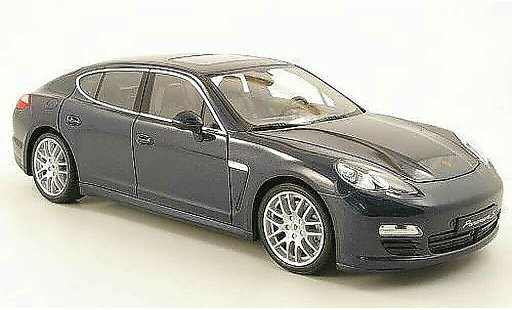 Porsche Panamera S 1/18 Welly blauwgrijs modelauto