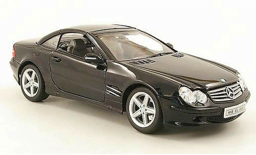 Mercedes Classe SL 500 1/18 Welly (r230) hardtop zwart modelauto