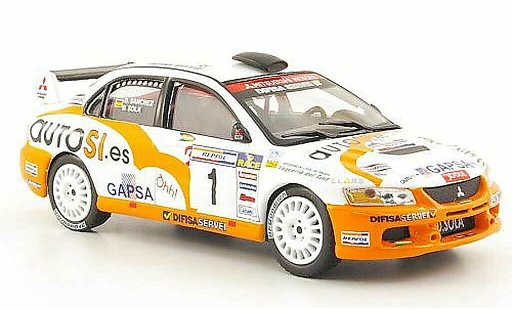 Mitsubishi Lancer Evolution IX 1/43 Hachette No.1 Rally de Tierra de Cabanas 2007 modelauto
