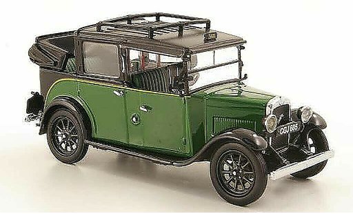 Austin Low Loader taxi 1/43 Oxford groen/zwart open modelauto