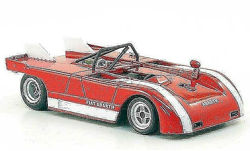Abarth 2000 Sport Spider 1/43 Hachette (SE021) rood 1971 modelauto