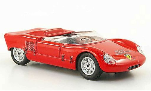 Fiat Abarth 1000 SP 1/43 Hachette Spider Sport rood 1963 modelauto