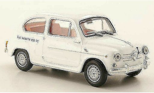 Fiat 850 Abarth TC 1/43 Hachette wit modelauto
