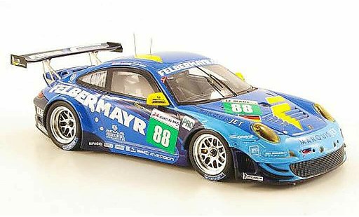 Porsche 911 GT3 RSR 1/43 Spark 2011 No.88 Team Felbermayr-Proton 24h Le Mans modelauto