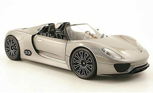Porsche 918 2010 1/18 Minichamps spyder grijs modelauto