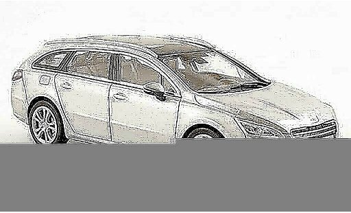Peugeot 508 SW 1/43 Norev grijs 2010 modelauto