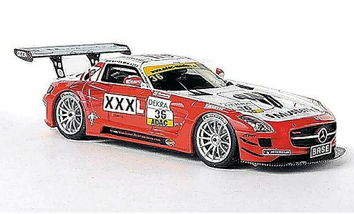 Mercedes SLS GT3 1/43 Schuco AMG No.36 Musterring - MS Racing M.Mayer / M.Gotz ADAC GT Masters-Saison 2011 modelauto