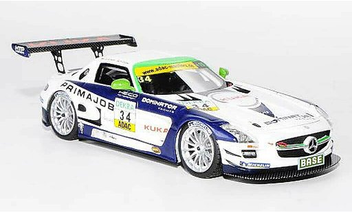 Mercedes SLS GT3 1/43 Schuco AMG No.34 Primajob Team Heico L.D.Arnold / A.Zuber ADAC GT Masters-Saison 2011 modelauto