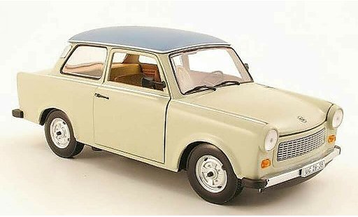 Trabant 601 de luxe 1/18 Sun Star grijs beige/grijs blauw modelauto