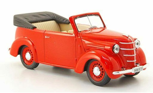 Kim 10-51 Cabriolet 1/43 Nash Avtoprom rood modelauto